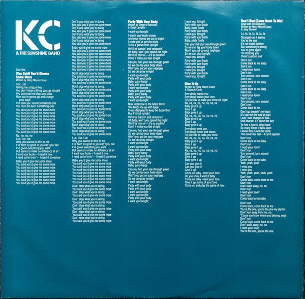 All In A Night's Work KC & The Sunshine Band
