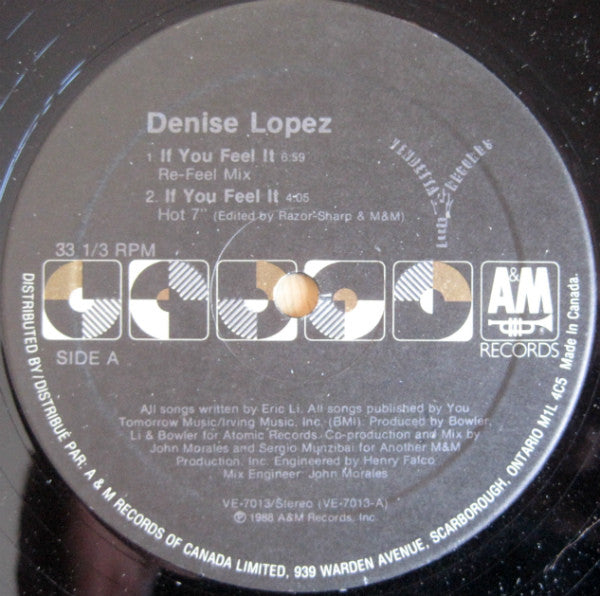 If You Feel It Denise Lopez