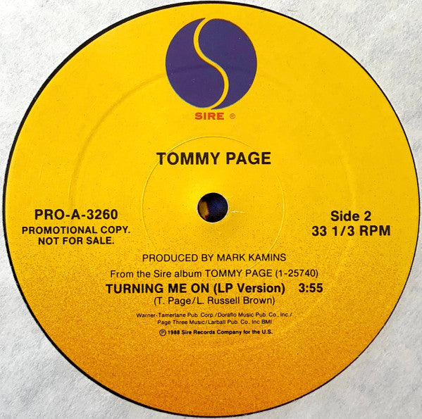 Turning Me On (Remix) Tommy Page