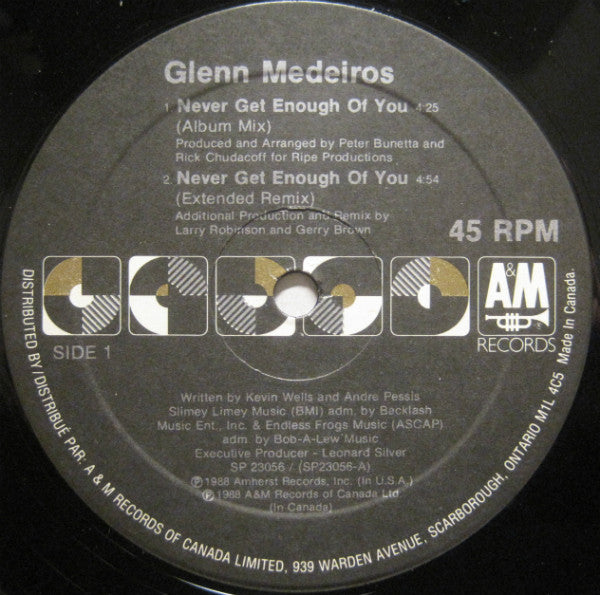 Never Get Enough Of You Glenn Medeiros