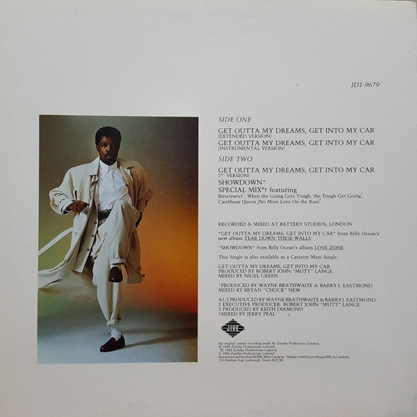 Get Outta My Dreams, Get Into My Car Billy Ocean