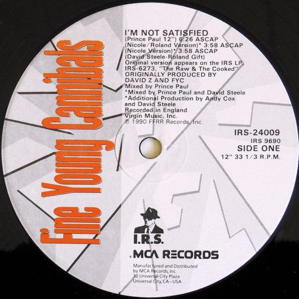 I'm Not Satisfied Fine Young Cannibals