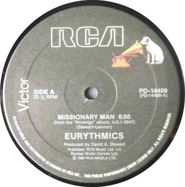 Missionary Man Eurythmics