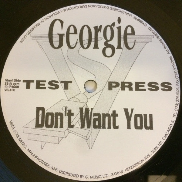 Don't Want You Georgie Porgie
