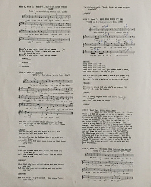 Leadbelly Sings Folk Songs Leadbelly