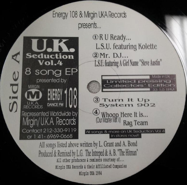 Energy 108 & Mirgin UKA Records Presents U.K. Seduction Vol. 4 Various