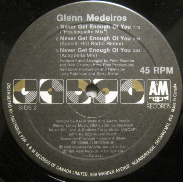 Never Get Enough Of You Glenn Medeiros