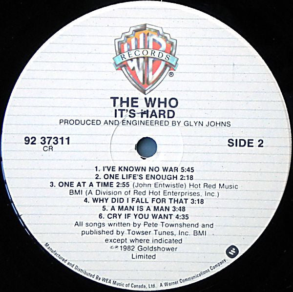 It's Hard The Who