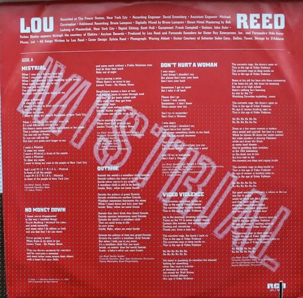 Mistrial Lou Reed