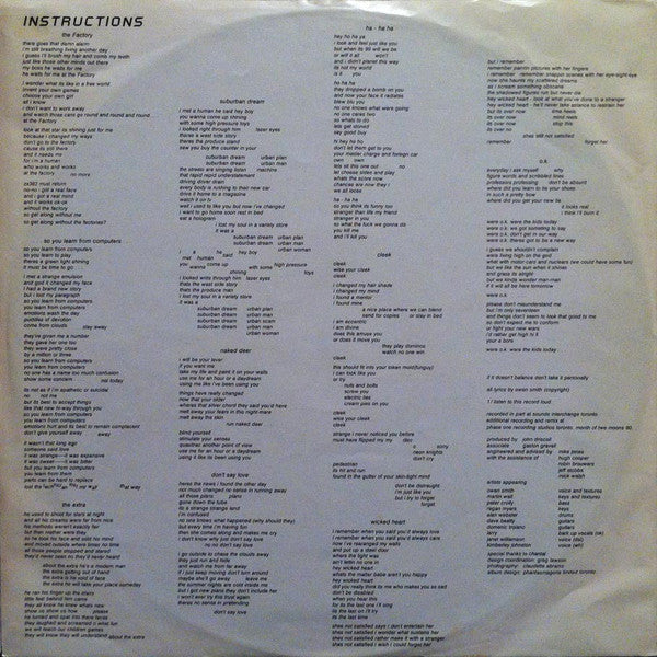 Instructions Instructions