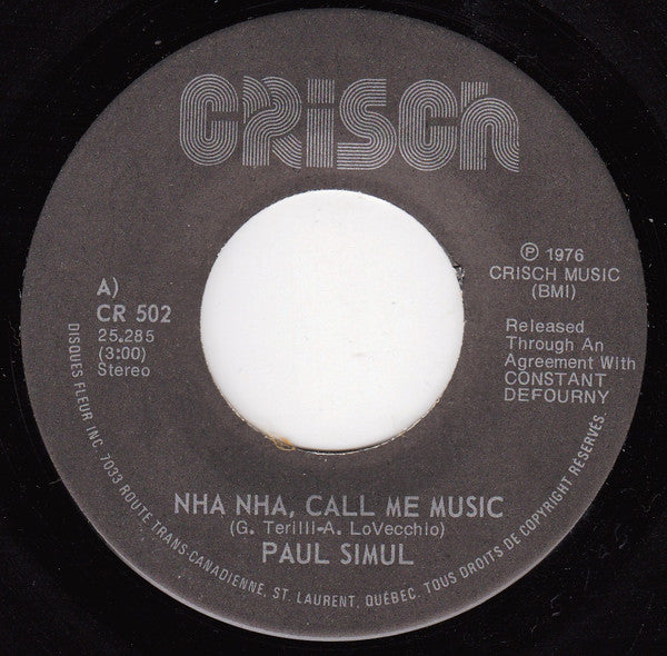 Paul Simul - Nha Nha Call Me Music