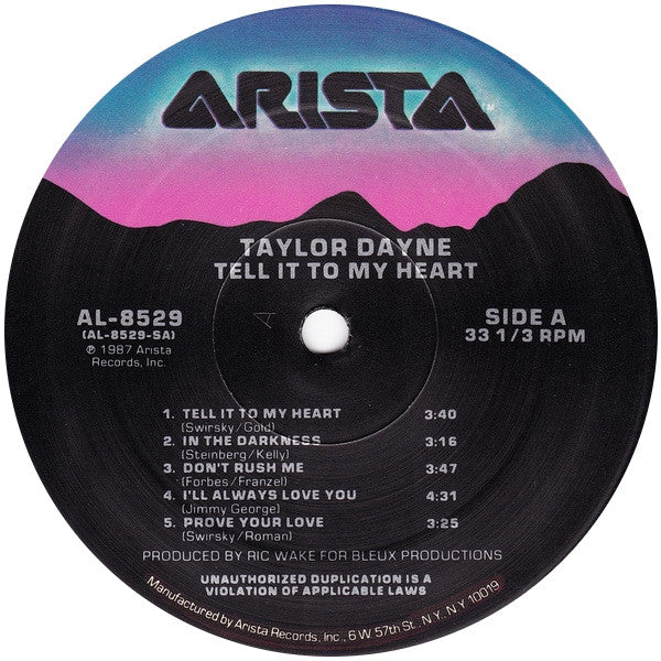 Tell It To My Heart Taylor Dayne