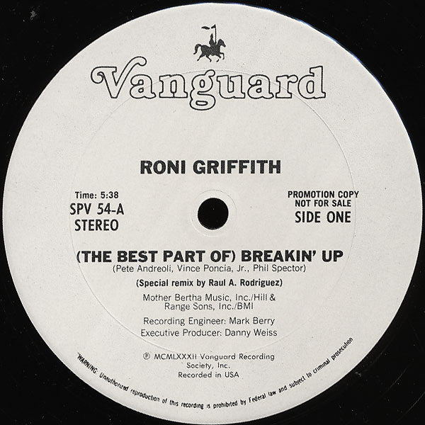 (The Best Part Of) Breakin' Up / Voodoo Man / Spys Roni Griffith