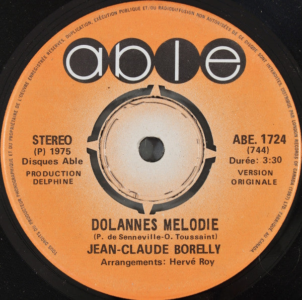 Jean-Claude Borelly - Dolannes Melodie