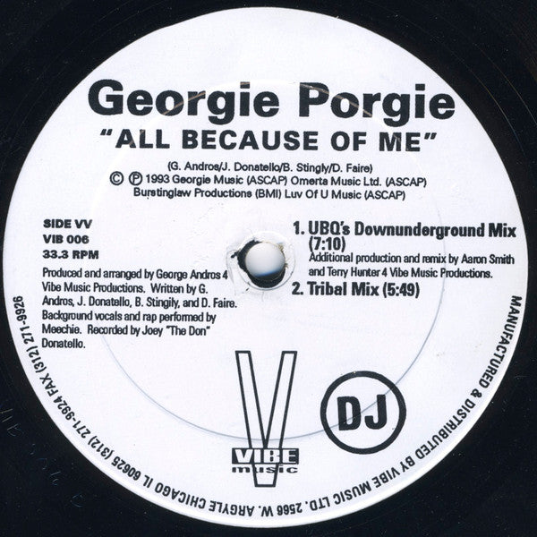 All Because Of Me Georgie Porgie