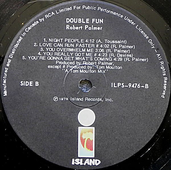 Double Fun Robert Palmer