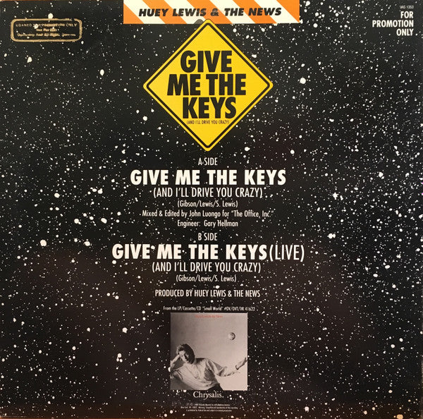 Give Me The Keys (And I'll Drive You Crazy) Huey Lewis & The News