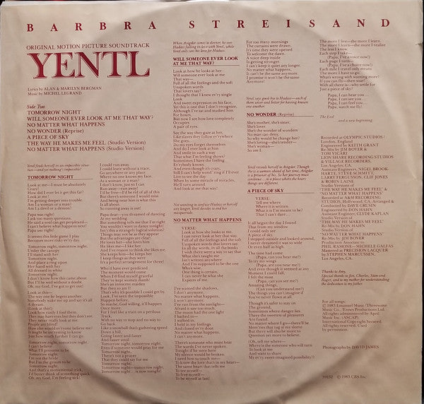 Yentl - Original Motion Picture Soundtrack Barbra Streisand