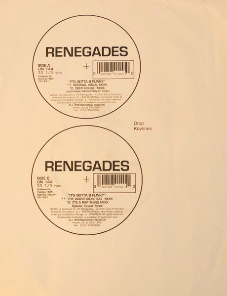 It's Gotta B Funky The Renegades