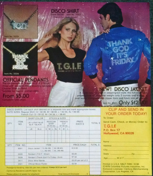 Thank God It's Friday (The Original Motion Picture Soundtrack) Various