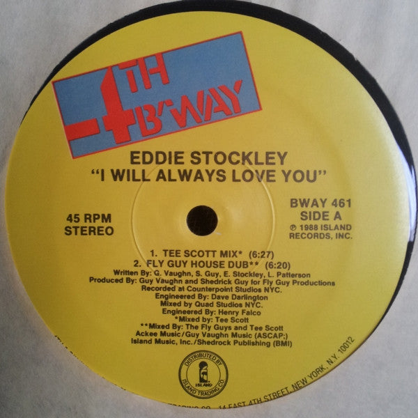 I Will Always Love You Eddie Stockley