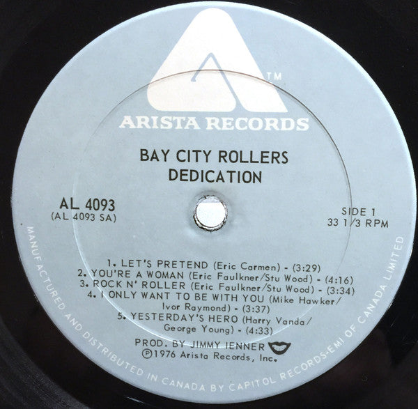 Dedication Bay City Rollers