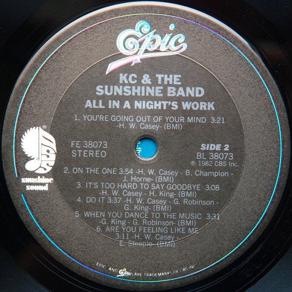 All In A Night's Work KC & The Sunshine Band