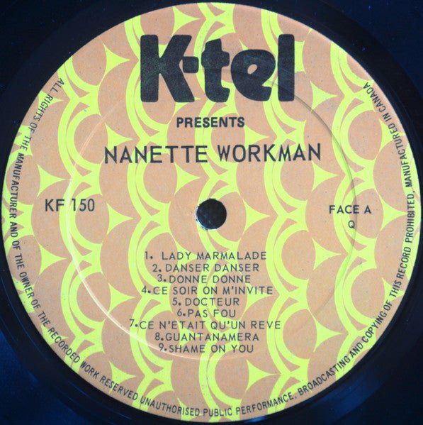 Disque D'or Nanette Workman