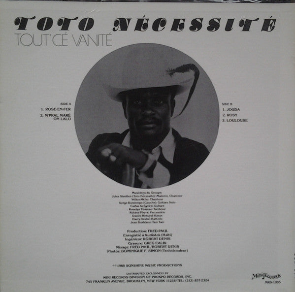 Tout' Cé Vanité Toto Necessite