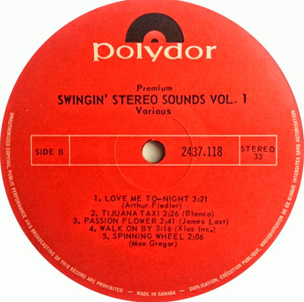 Swingin' Stereo Sounds Vol. 1 Various