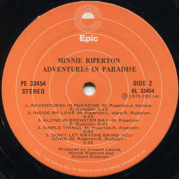 Adventures In Paradise Minnie Riperton