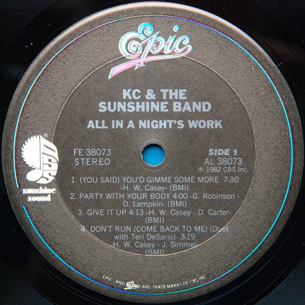All In A Night's Work KC & The Sunshine Band