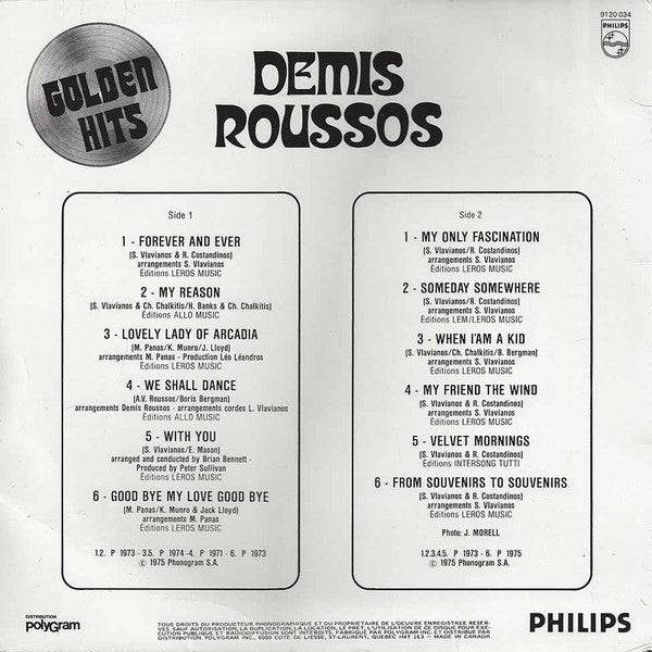 Golden Hits Demis Roussos