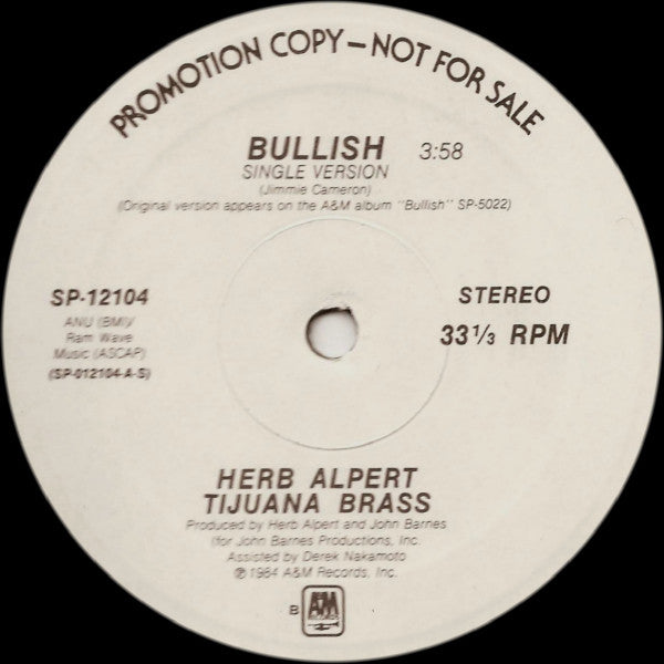 Bullish Herb Alpert & The Tijuana Brass