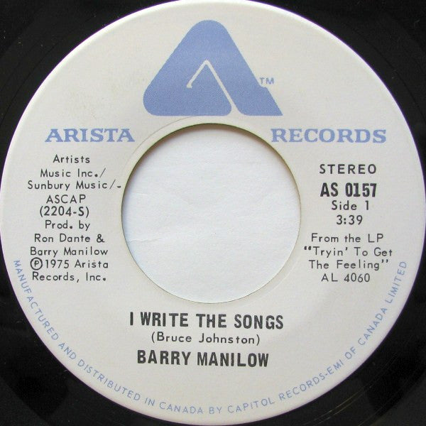 Barry Manilow - I Write The Songs / A Nice Boy Like Me
