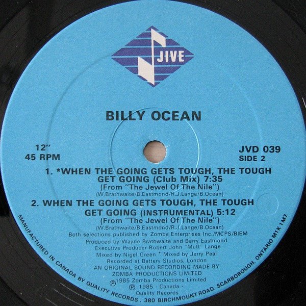 When The Going Gets Tough, The Tough Get Going Billy Ocean