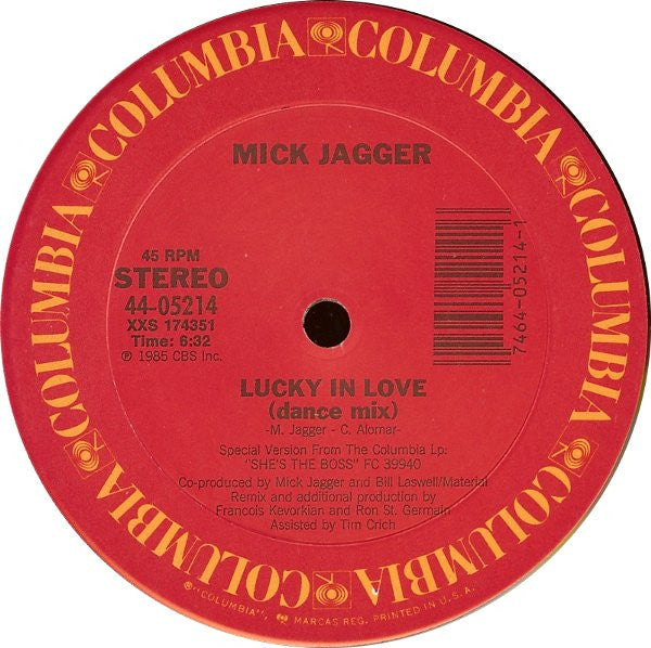 Lucky In Love Mick Jagger