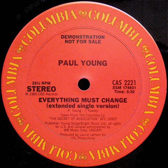Everything Must Change Paul Young