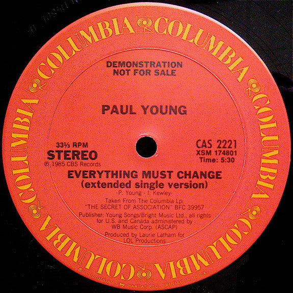 Everything Must Change Paul Young