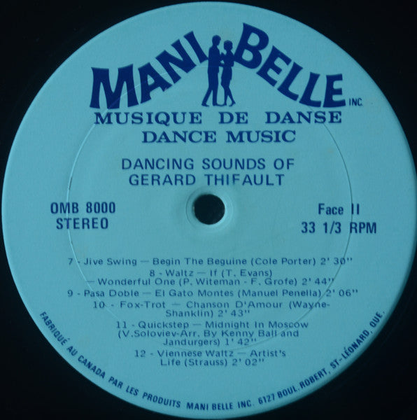 Dancing Sounds Of Gérard Thifault And Maniboulas Orchestra Gérard Thifault,Les Maniboulas