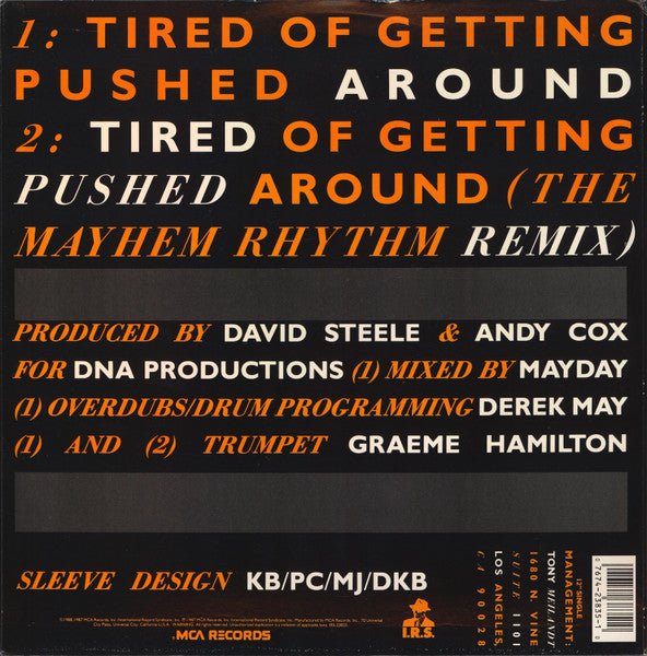 Tired Of Getting Pushed Around 2 Men A Drum Machine And A Trumpet