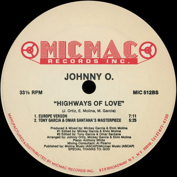 Highways Of Love Johnny O