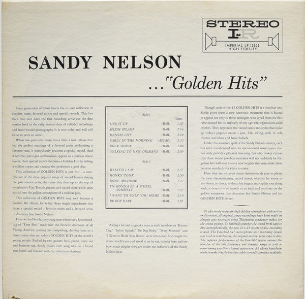 Golden Hits Sandy Nelson