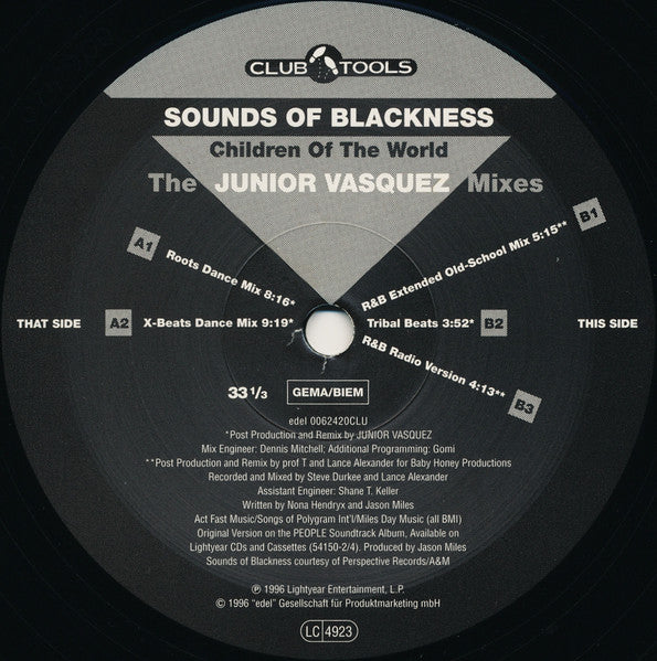 Children Of The World (The Junior Vasquez Mixes) Sounds Of Blackness