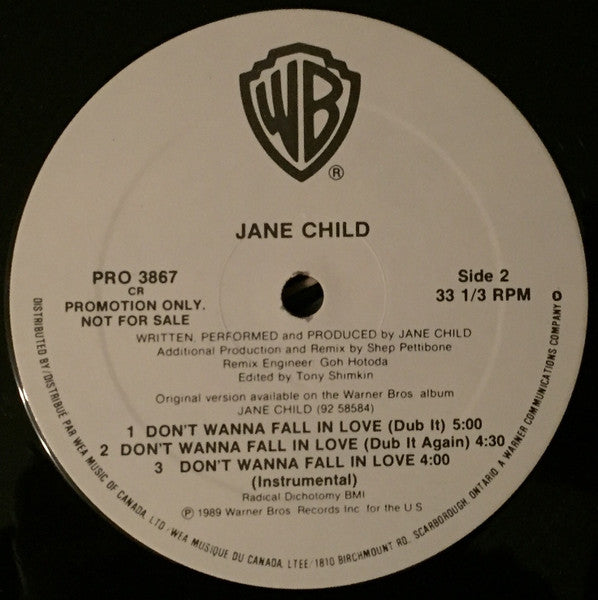 Don't Wanna Fall In Love 2 Jane Child