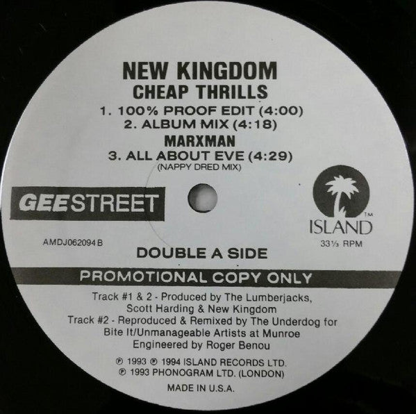 All About Eve / Cheap Thrills Marxman,New Kingdom