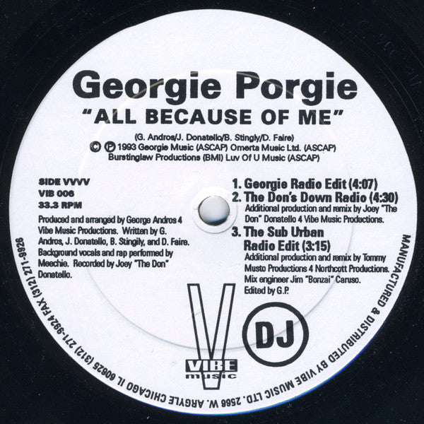 All Because Of Me Georgie Porgie