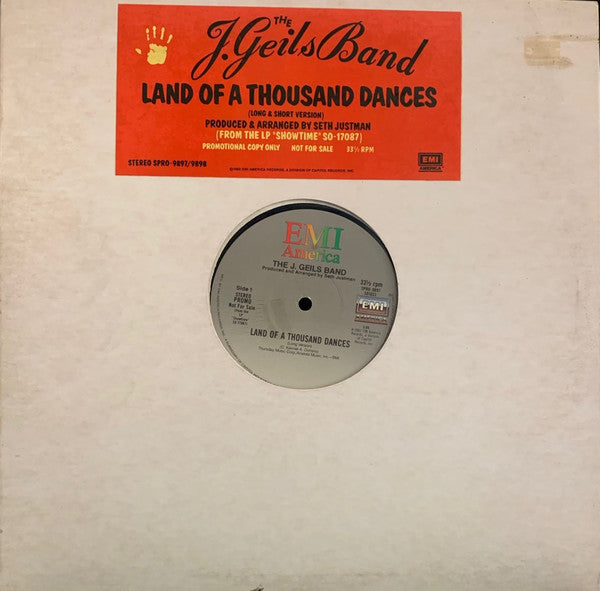 Land Of A Thousand Dances The J. Geils Band