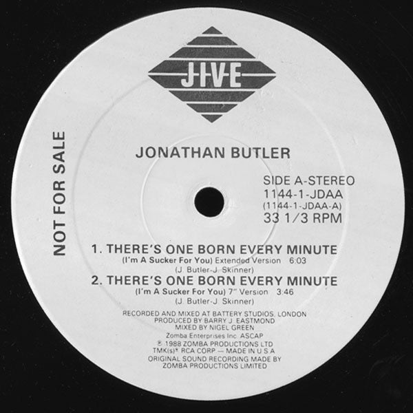 Jonathan Butler - There's One Born Every Minute (I'm A Sucker For You)