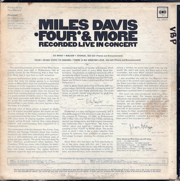 'Four' & More (Recorded Live In Concert) Miles Davis